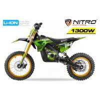Tiger Dirt Bike 1300 Watt 48Volt 14/12 Zoll 13AH Lithium...